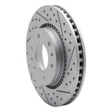 Dynamic Friction 2006-2009 Buick Rainier Front Right Drilled & Slotted Geoperformance Rotor by Dynamic Friction Company 830-48052R