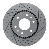 Dynamic Friction 2006-2009 Buick Rainier Front Right Drilled & Slotted Geoperformance Rotor by Dynamic Friction Company 830-48052R