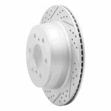 Dynamic Friction 2007-2020 Cadillac Escalade EXT Rear Left Drilled & Slotted Geoperformance Rotor by Dynamic Friction Company 830-48053L