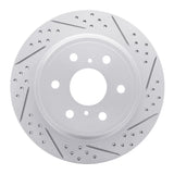 Dynamic Friction 2007-2020 Cadillac Escalade ESV Rear Right Drilled & Slotted Geoperformance Rotor by Dynamic Friction Company 830-48053R