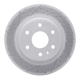 Dynamic Friction 2007-2017 Buick Enclave Front Left Drilled & Slotted Geoperformance Rotor by Dynamic Friction Company 830-48054L