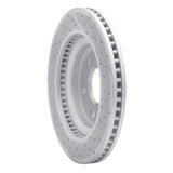 Dynamic Friction 2007-2017 Buick Enclave Front Left Drilled & Slotted Geoperformance Rotor by Dynamic Friction Company 830-48054L