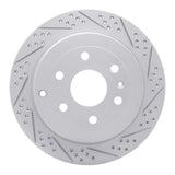 Dynamic Friction 2007-2017 Buick Enclave Rear Right Drilled & Slotted Geoperformance Rotor by Dynamic Friction Company 830-48055R