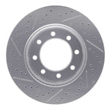 Dynamic Friction 2009-2020 Chevrolet Express 4500 Rear Right Drilled & Slotted Geoperformance Rotor by Dynamic Friction Company 830-48056R