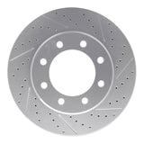 Dynamic Friction 2009-2020 Chevrolet Express 4500 Rear Right Drilled & Slotted Geoperformance Rotor by Dynamic Friction Company 830-48056R