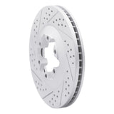 Dynamic Friction 2009-2012 Chevrolet Colorado Front Left Drilled & Slotted Geoperformance Rotor by Dynamic Friction Company 830-48057L