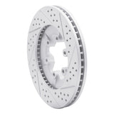 Dynamic Friction 2009-2012 Chevrolet Colorado Front Left Drilled & Slotted Geoperformance Rotor by Dynamic Friction Company 830-48057L