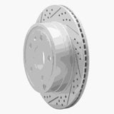 Dynamic Friction 2010-2017 Chevrolet Equinox Rear Left Drilled & Slotted Geoperformance Rotor by Dynamic Friction Company 830-48058L