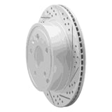 Dynamic Friction 2010-2017 Chevrolet Equinox Rear Right Drilled & Slotted Geoperformance Rotor by Dynamic Friction Company 830-48058R