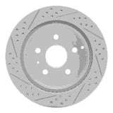 Dynamic Friction 2010-2017 Chevrolet Equinox Rear Right Drilled & Slotted Geoperformance Rotor by Dynamic Friction Company 830-48058R