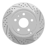 Dynamic Friction 2010-2017 Chevrolet Equinox Rear Right Drilled & Slotted Geoperformance Rotor by Dynamic Friction Company 830-48058R