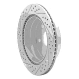 Dynamic Friction 2010-2017 Chevrolet Equinox Rear Right Drilled & Slotted Geoperformance Rotor by Dynamic Friction Company 830-48058R