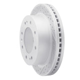 Dynamic Friction 2011-2025 Chevrolet Silverado 2500 HD Front Left Drilled & Slotted Geoperformance Rotor by Dynamic Friction Company 830-48059L