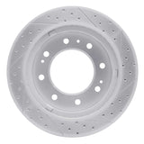 Dynamic Friction 2011-2025 Chevrolet Suburban 3500 HD Front Right Drilled & Slotted Geoperformance Rotor by Dynamic Friction Company 830-48059R