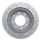 Dynamic Friction 2011-2019 Chevrolet Silverado 3500 HD Rear Left Drilled & Slotted Geoperformance Rotor by Dynamic Friction Company 830-48060L