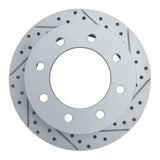 Dynamic Friction 2011-2019 Chevrolet Silverado 3500 HD Rear Right Drilled & Slotted Geoperformance Rotor by Dynamic Friction Company 830-48060R