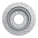 Dynamic Friction 2011-2025 Chevrolet Silverado 2500 HD Rear Left Drilled & Slotted Geoperformance Rotor by Dynamic Friction Company 830-48061L
