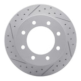R1 Concepts 1995-2003 Chevrolet T6500 Rear Left Drilled & Slotted Geoperformance Rotor by R1 Concepts 830-48080L