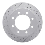 R1 Concepts 1995-2003 Chevrolet T6500 Rear Right Drilled & Slotted Geoperformance Rotor by R1 Concepts 830-48080R