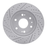 Dynamic Friction 2009-2020 Chevrolet Tahoe Front Left Drilled & Slotted Geoperformance Rotor by Dynamic Friction Company 830-48091L