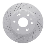 Dynamic Friction 2009-2020 Chevrolet Tahoe Front Left Drilled & Slotted Geoperformance Rotor by Dynamic Friction Company 830-48091L