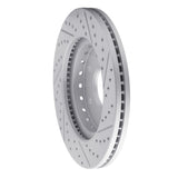 Dynamic Friction 2009-2020 Chevrolet Tahoe Front Left Drilled & Slotted Geoperformance Rotor by Dynamic Friction Company 830-48091L