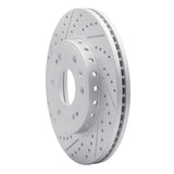 Dynamic Friction 2009-2020 Chevrolet Tahoe Front Right Drilled & Slotted Geoperformance Rotor by Dynamic Friction Company 830-48091R