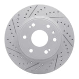 Dynamic Friction 2009-2020 Chevrolet Tahoe Front Right Drilled & Slotted Geoperformance Rotor by Dynamic Friction Company 830-48091R