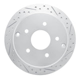 Dynamic Friction 2004-2004 Pontiac GTO Rear Right Drilled & Slotted Geoperformance Rotor by Dynamic Friction Company 830-52014R