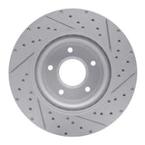Dynamic Friction 2005-2006 Pontiac GTO Front Left Drilled & Slotted Geoperformance Rotor by Dynamic Friction Company 830-52016L