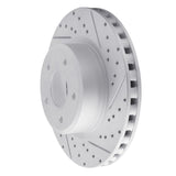 Dynamic Friction 2005-2006 Pontiac GTO Front Right Drilled & Slotted Geoperformance Rotor by Dynamic Friction Company 830-52016R