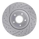Dynamic Friction 2005-2006 Pontiac GTO Front Right Drilled & Slotted Geoperformance Rotor by Dynamic Friction Company 830-52016R