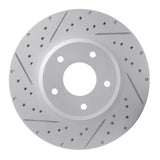 Dynamic Friction 2005-2006 Pontiac GTO Front Right Drilled & Slotted Geoperformance Rotor by Dynamic Friction Company 830-52016R