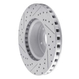 Dynamic Friction 2005-2006 Pontiac GTO Front Right Drilled & Slotted Geoperformance Rotor by Dynamic Friction Company 830-52016R