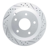 Dynamic Friction 2005-2006 Pontiac GTO Rear Right Drilled & Slotted Geoperformance Rotor by Dynamic Friction Company 830-52017R