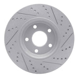 Dynamic Friction 2004-2012 Chevrolet Malibu Front Left Drilled & Slotted Geoperformance Rotor by Dynamic Friction Company 830-53003L