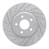 Dynamic Friction 2004-2012 Chevrolet Malibu Front Left Drilled & Slotted Geoperformance Rotor by Dynamic Friction Company 830-53003L