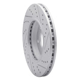 Dynamic Friction 2004-2012 Chevrolet Malibu Front Left Drilled & Slotted Geoperformance Rotor by Dynamic Friction Company 830-53003L