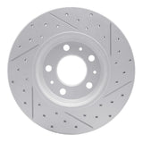 Dynamic Friction 2006-2010 Pontiac Solstice Front Left Drilled & Slotted Geoperformance Rotor by Dynamic Friction Company 830-53005L