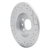 Dynamic Friction 2006-2010 Pontiac Solstice Rear Left Drilled & Slotted Geoperformance Rotor by Dynamic Friction Company 830-53006L