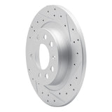 Dynamic Friction 2006-2010 Pontiac Solstice Rear Right Drilled & Slotted Geoperformance Rotor by Dynamic Friction Company 830-53006R