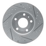 Dynamic Friction 2002-2008 Chevrolet Zafira (Mexico) Rear Left Drilled & Slotted Geoperformance Rotor by Dynamic Friction Company 830-53007L