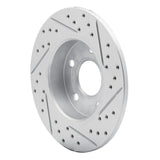 Dynamic Friction 2002-2008 Chevrolet Zafira (Mexico) Rear Left Drilled & Slotted Geoperformance Rotor by Dynamic Friction Company 830-53007L