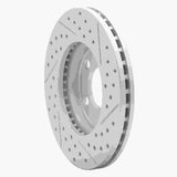 R1 Concepts 1994-2004 Ford Mustang Front Left Drilled & Slotted Geoperformance Rotor by R1 Concepts 830-54033L