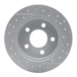 R1 Concepts 1994-2004 Ford Mustang Rear Left Drilled & Slotted Geoperformance Rotor by R1 Concepts 830-54034L