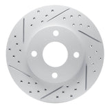 R1 Concepts 2000-2015 Ford Focus Front Left Drilled & Slotted Geoperformance Rotor by R1 Concepts 830-54045L