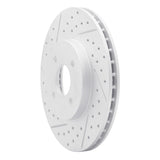 Dynamic Friction 2002-2004 Ford Focus Front Left Drilled & Slotted Geoperformance Rotor by Dynamic Friction Company 830-54050L