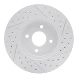 Dynamic Friction 2002-2004 Ford Focus Front Left Drilled & Slotted Geoperformance Rotor by Dynamic Friction Company 830-54050L
