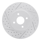 Dynamic Friction 2002-2004 Ford Focus Front Left Drilled & Slotted Geoperformance Rotor by Dynamic Friction Company 830-54050L