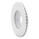 Dynamic Friction 2002-2004 Ford Focus Front Left Drilled & Slotted Geoperformance Rotor by Dynamic Friction Company 830-54050L